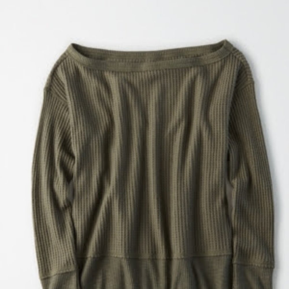 AE Soft Plush Long Sleeve T-shirt (FOREST GREEN)